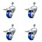 Service Caster 3 Inch Blue Polyurethane Swivel 12mm Stem Caster Set with Total Lock Brake SCC-TSTTL20S314-PPUB-BLUE-M1215-4 - alternate 3